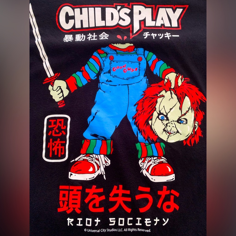 Riot Society Chucky Child’s Play T-shirt Size M Halloween Horror
